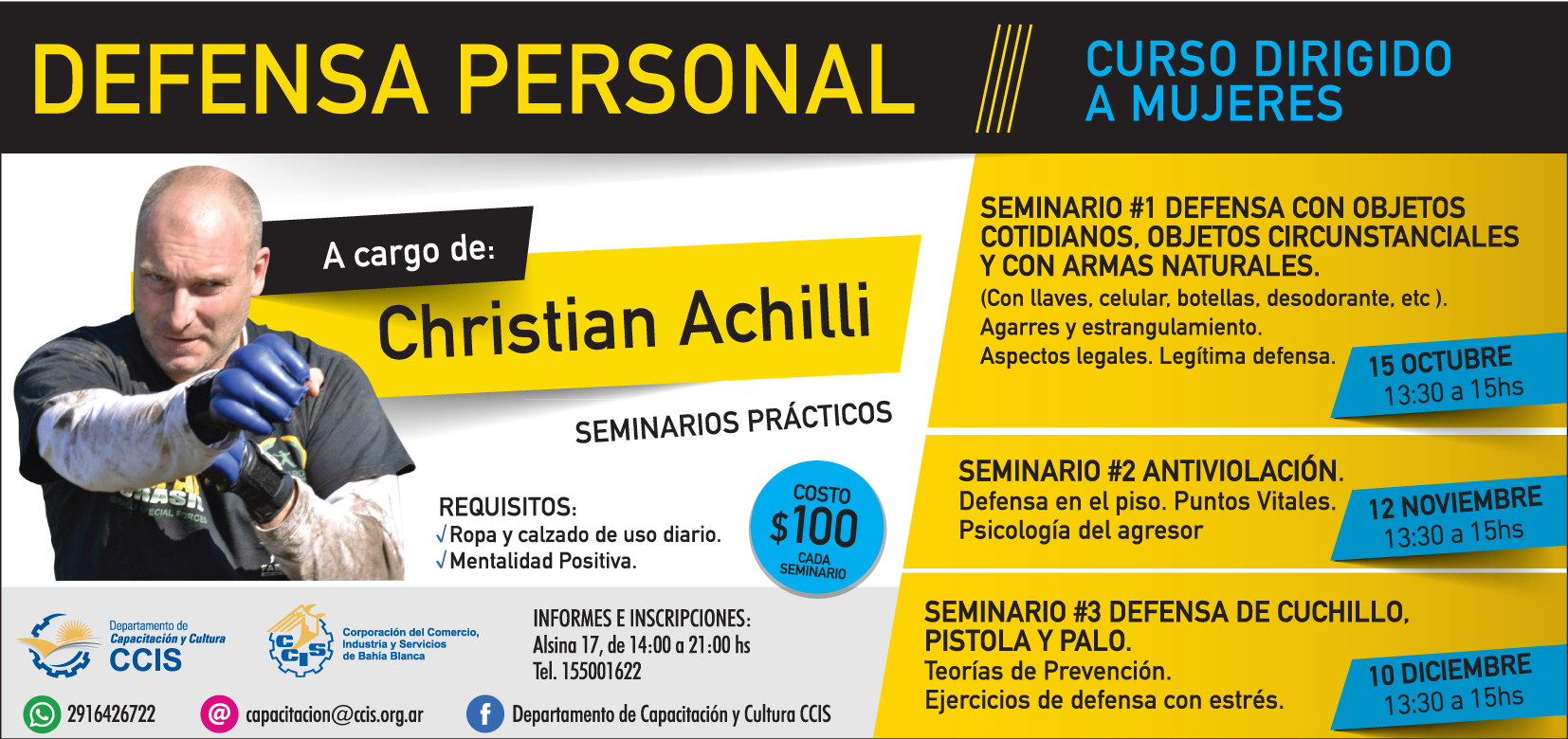 DEFENSA PERSONAL Corporación del Comercio Industrial y Servicios de Bahía Blanca DEFENSA PERSONAL Corporación del Comercio Industrial y Servicios de Bahía Blanca